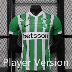 Player Version 2026-2027 Atlético Nacional Home White&Green Thailand Soccer Jersey AAA-888