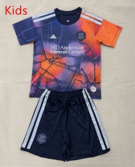 2026-2027 Houston Dynamo Away Purple&Orange Kids/Youth Soccer Uniform-AY