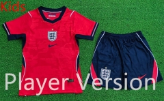 Player Version 2026-2027 England Away Red Kids/Youth Soccer Uniform-9926