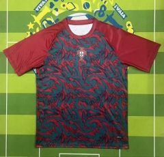 (S-4XL) 2026-2027 Portugal Red Thailand Soccer Training Jersey AAA-5303