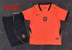 2026-2027 Netherlands Home Orange Kids/Youth Soccer Uniform-4714