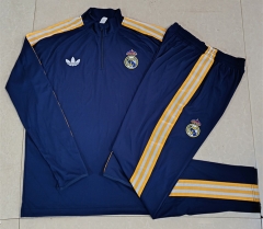 2026-2027 Real Madrid Royal Blue Thailand Soccer Tracksuit-815