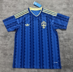 (S-4XL) 2026-2027 Sweden Away Blue Thailand Soccer Jersey AAA-4506