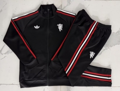 2026-2027 Manchester United Black Thailand Soccer Jacket Uniform-815 2026-2027 Manchester United Black Thailand Soccer Jacket Uniform-815