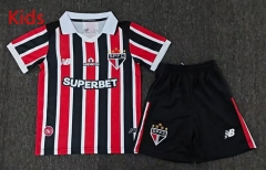 2026-2027 Sao Paulo Away Red&Black Kids/Youth Soccer Uniform-2483