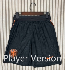 Player Version 2026-2027 Netherlands Home Black Thailand Soccer Shorts-6149