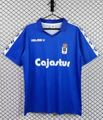 Retro Version 1992-1993 Real Oviedo Home Blue Thailand Soccer Jersey AAA-3259