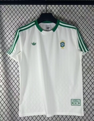 (S-4XL) 2026-2027 Retro Version Brazil White Thailand Soccer Jersey AAA-9070