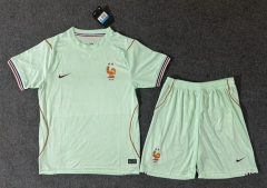 2026-2027 Correct Version France Away Green Soccer Uniform-6748