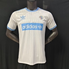 2026-2027 Casual Adidas Oasis White&Blue Thailand Soccer Jersey AAA-9609 2026-2027 Casual Adidas Oasis White&Blue Thailand Soccer Jersey AAA-9609