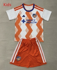 2026-2027 FC Cincinnati Away White&Orange Kids/Youth Soccer Uniform-AY
