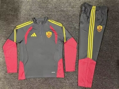 2026-2027 Roma Light Grey Thailand Soccer Tracksuit-5303