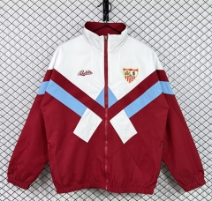Retro Version 1990-1992 Sevilla Red&White Thailand Trench Coats -3257