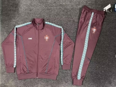 2026-2027 Portugal Maroon Thailand Soccer Jacket Uniform-5303