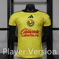 Player Version 2026-2027 Club América Home Yellow Thailand Soccer Jersey AAA-888