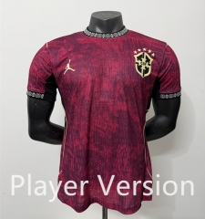 Player Version 2026-2027 Brazil 2nd Away Dark Red Thailand Soccer Jersey AAA-5486