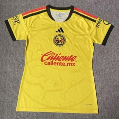 2026-2027 Club America Yellow Thailand Women Soccer Jersey AAA-5492 2026-2027 Club America Yellow Thailand Women Soccer Jersey AAA-5492