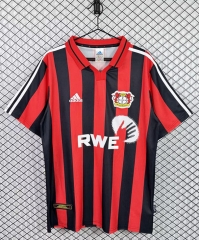 Retro Version 2001-2002 Bayer Leverkusen Home Red&Black Thailand Soccer Jersey AAA-3257