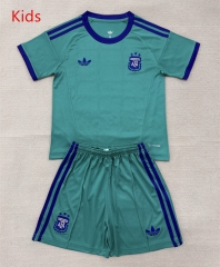 2026-2027 Argentina Goalkeeper Green Kids/Youth Soccer Uniform-AY