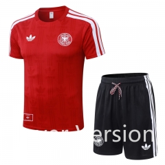 (S-4XL) Player Version 2026-2027 Germany Red Short-Sleeved Thailand Soccer Uniform-9926