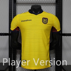 Player Version 2026-2027 Ecuador Home Yellow Thailand Soccer Jersey AAA-888 Player Version 2026-2027 Ecuador Home Yellow Thailand Soccer Jersey AAA-888