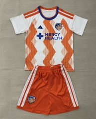 2026-2027 FC Cincinnati Away White&Orange Soccer Uniform-AY 2026-2027 FC Cincinnati Away White&Orange Soccer Uniform-AY