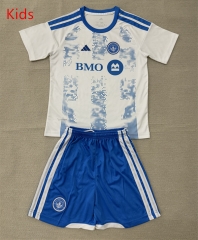 2026-2027 Montreal Impact Away White&Blue Kids/Youth Soccer Uniform-AY