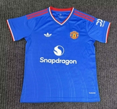 (S-4XL) 2026-2027 Manchester United Away Blue Thailand Soccer Jersey AAA-9070