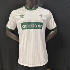 2026-2027 Casual Adidas Oasis White&Green Thailand Soccer Jersey AAA-9609 2026-2027 Casual Adidas Oasis White&Green Thailand Soccer Jersey AAA-9609