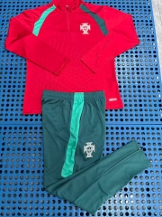 2026-2027 Portugal Red Thailand Soccer Tracksuit-0199