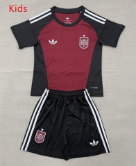 2026-2027 Spain Goalkeeper Red Kids/Youth Soccer Uniform-AY