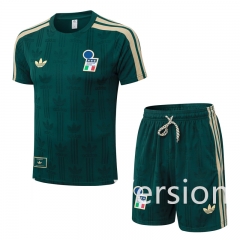 (S-4XL) Player Version 2026-2027 Italy Green Thailand Short-Sleeved Soccer Uniform-9926 (S-4XL) Player Version 2026-2027 Italy Green Thailand Short-Sleeved Soccer Uniform-9926