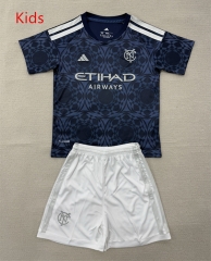 2026-2027 New York City Away Blue kids/Youth Soccer Uniform-AY