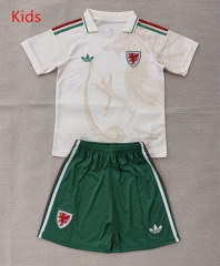 2026-2027 Wales Away Beige Kids/Youth Soccer Uniform-AY