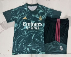 2026-2027 Real Madrid Dark Green Inkjet Thailand Soccer Tracksuit-815