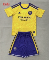 2026-2027 Orlando City Away Yellow Kids/Youth Soccer Uniform-AY