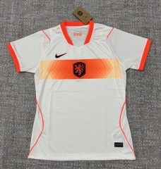 2026-2027 Netherlands Away White Thailand Women Soccer Jersey-4506