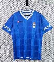 Retro Version 1998-1999 Real Oviedo Home Blue Thailand Soccer Jersey AAA-3257