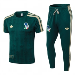 (S-4XL) 2026-2027 Italy Green Short-Sleeve Thailand Soccer Tracksuit-9926 (S-4XL) 2026-2027 Italy Green Short-Sleeve Thailand Soccer Tracksuit-9926