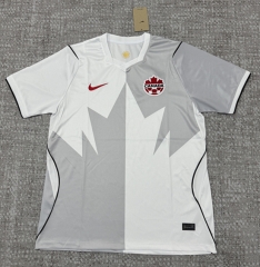 (S-4XL) 2026-2027 Canada 2nd Away White Thailand Soccer Jersey AAA-4506