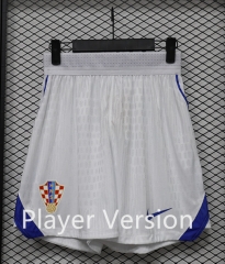 (S-3XL) Player Version 2026-2027 Croatia Home White Thailand Soccer Shorts-888