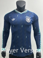 Player Version 2026-2027 Germany Away Blue LS Thailand Soccer Jersey AAA-0871