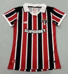 2026-2027 Sao Paulo Futebol Away Red&Black Thailand Women Soccer Jersey AAA-908 2026-2027 Sao Paulo Futebol Away Red&Black Thailand Women Soccer Jersey AAA-908