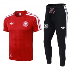 2026-2027 Germany Red Short-Sleeved Thailand Soccer Tracksuit-815 2026-2027 Germany Red Short-Sleeved Thailand Soccer Tracksuit-815