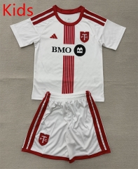 2026-2027 Toronto FC Away White Kids/Youth Soccer Uniform-AY 2026-2027 Toronto FC Away White Kids/Youth Soccer Uniform-AY