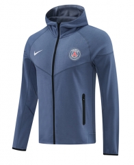 2026-2027 Paris SG Grey&Blue Thailand Soccer Jacket With Hat-LH