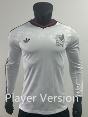 Player Version 2026-2027 Mexico Away White LS Thailand Soccer Jersey AAA-0871