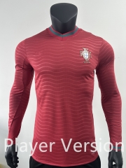 2026-2027 Portugal Home Red LS Thailand Soccer Jersey AAA-0871 2026-2027 Portugal Home Red LS Thailand Soccer Jersey AAA-0871