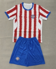 2026-2027 Paraguay Home White Red Soccer Uniform-AY