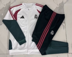 2026-2027 Real Madrid White Thailand Soccer Jacket Uniform-815 2026-2027 Real Madrid White Thailand Soccer Jacket Uniform-815